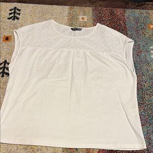 SHEIN Cream Eyelet Women's Blouse